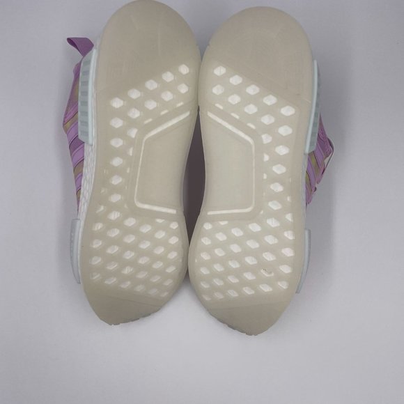 adidas NMD R1 Pink / Lilac / White Womens Shoes - Picture 6 of 8